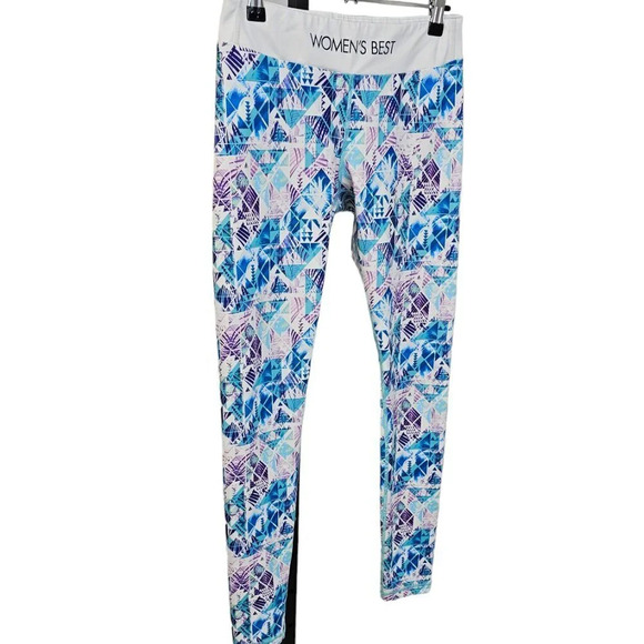 Womens Best Pattern V Back Leggings Size Small - Picture 7 of 8